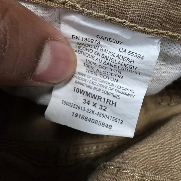 Wrangler RIGGS Workwear Ranger Cargo Pants 34x32 Bark Tan - Picture 3 of 10